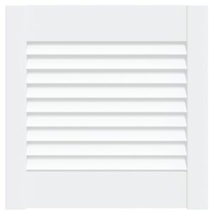 vidaXL skapja durvis, žalūziju dizains, 39,5x39,4 cm, priedes koks