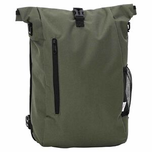 vidaXL Velosipēda soma Olīvu zaļ&scaron; 31 x 13 x 58 cm Poliesters