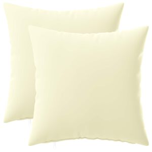 vidaXL Spilvenu pārvalks 2 pcs HEERLEN Krēmkrāsa 30 x 30 cm Poliesters
