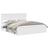 vidaXL Gultas rāmis Balts 200 x 200 cm Ciets priedes koks