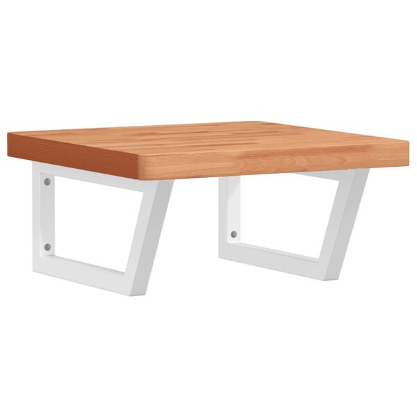 vidaXL izlietnes plaukts, stiprināms pie sienas, tērauds, dižskābardis