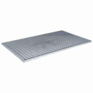 vidaXL Restes Sudraba 30 x 30 x 2 cm Karsti cinkots tērauds