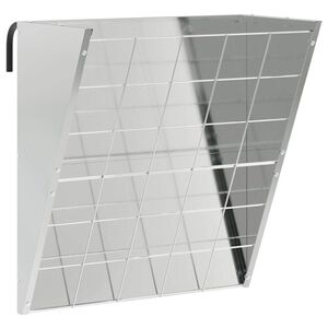 vidaXL Karājamais sienu barotājs Sudraba 61 x 33 x 66 cm 5 kg
