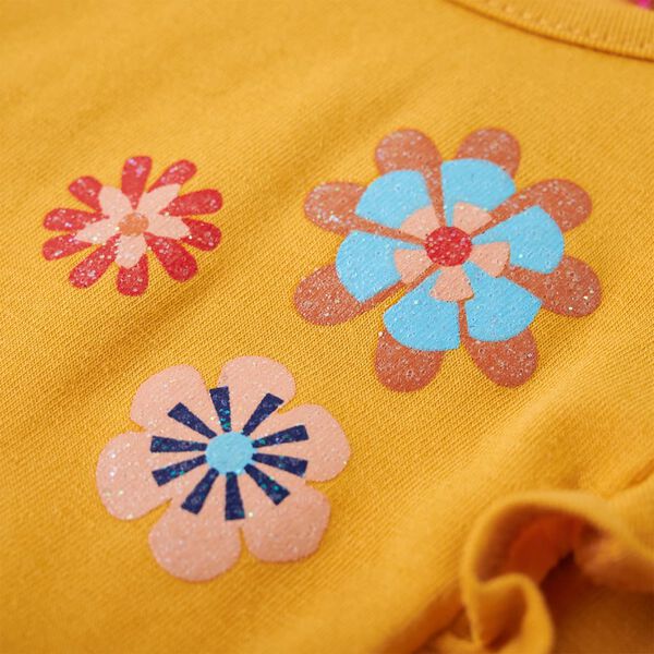 Bērnu krekls ar garām piedurknēm, dzeltenbrūns, 92