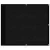 vidaXL balkona aizslietnis, melns, 90x1000cm, 100% poliestera oksforda