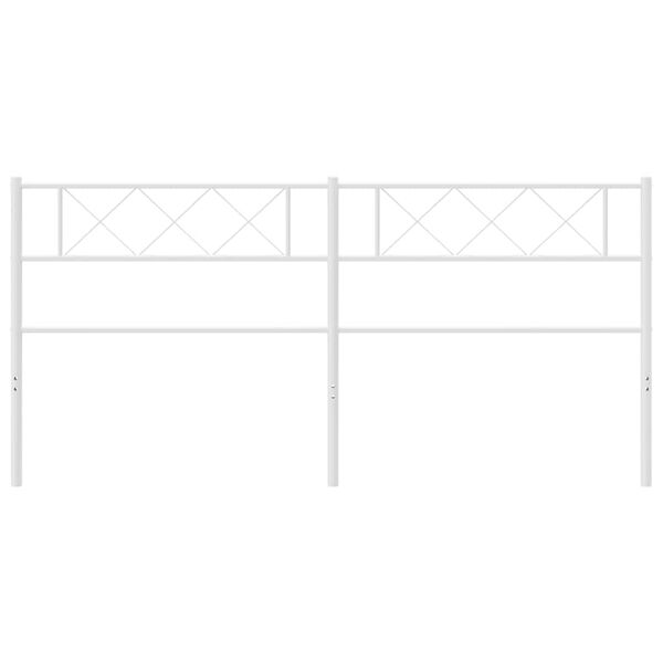 vidaXL rezerves galvgalis, balts, 193 cm