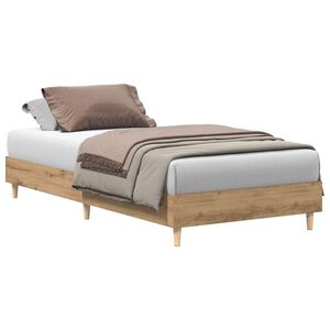vidaXL Gultas rāmis Artisan ozols 80 x 200 cm Inženierijas koks