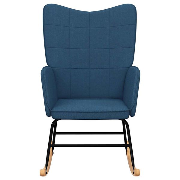 vidaXL šūpuļkrēsls, zils audums