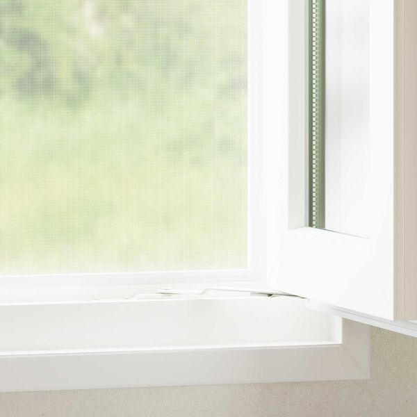 vidaXL Insektu siets Balts 60 x 1000 cm Tērauds