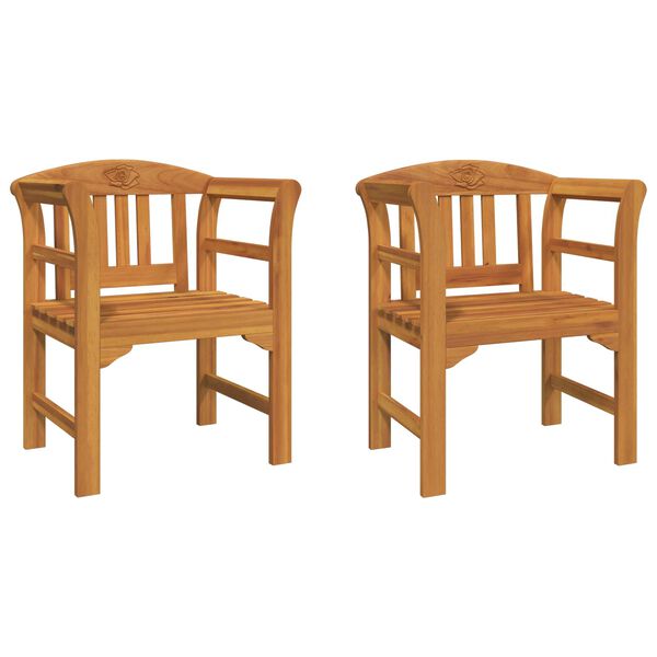 vidaXL Rožu sols Dabiska 68,5 x 46 x 82,5 cm Cietā akācijas koks