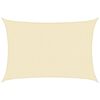 vidaXL saulessargs, 160 g/m&sup2;, krēmkrāsas, 3x4 m, HDPE