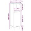 vidaXL Vannas Istabas Skapis ar durvīm Melns ozolkoks 30 x 30 x 100 cm