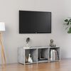vidaXL TV plaukts, betona pelēks, 107x35x37 cm, inženierijas koks