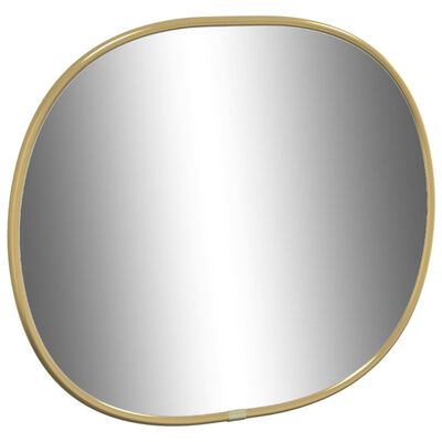 vidaXL sienas spogulis, zelta krāsā, 30x25 cm