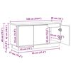 vidaXL Televizora skapī&scaron;a Vecs koks 100 x 38 x 49 cm Inženierijas koks