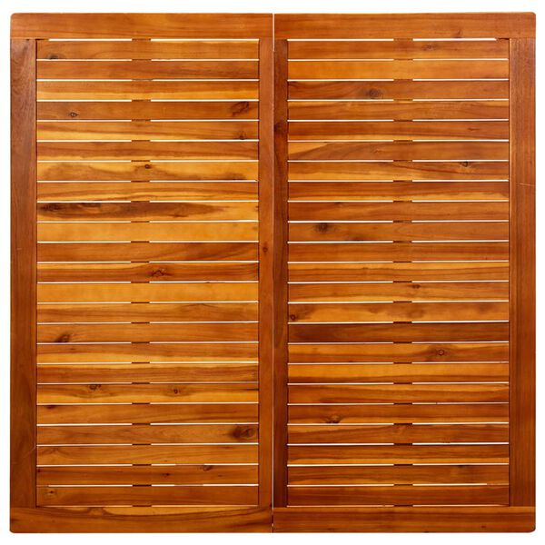 vidaXL dārza galdiņš, 110x110x45 cm, akācijas masīvkoks