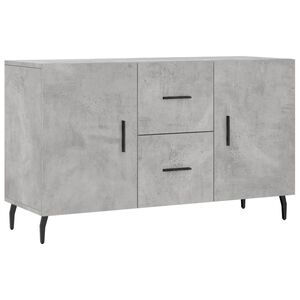 vidaXL kumode, betona pelēka, 100x36x60 cm, inženierijas koks