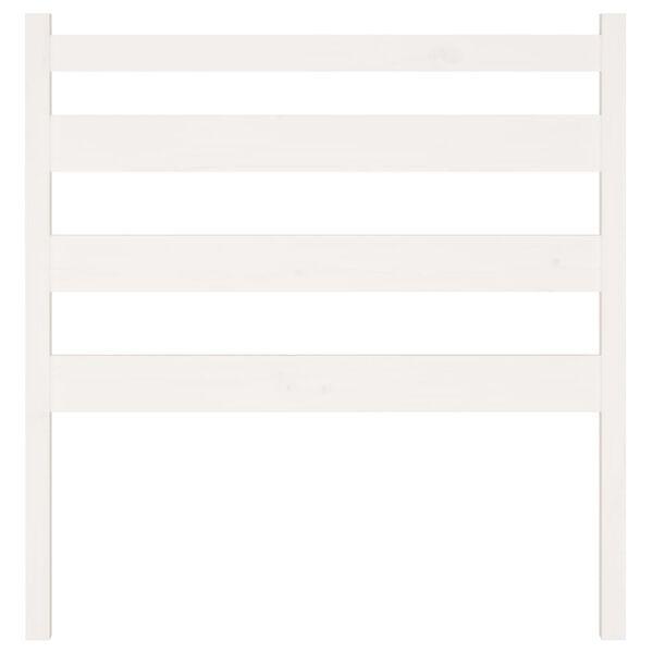 vidaXL gultas galvgalis, balts, 96x4x100 cm, priedes masīvkoks
