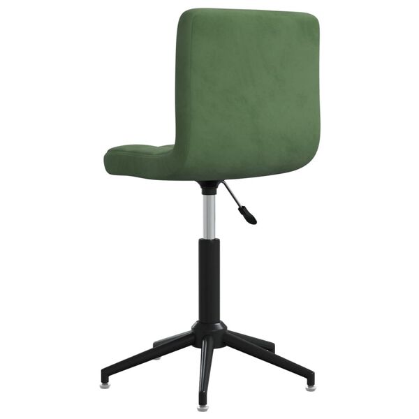 3087670 vidaXL Swivel Dining Chairs 4 pcs Dark Green Velvet (334432&times;2)