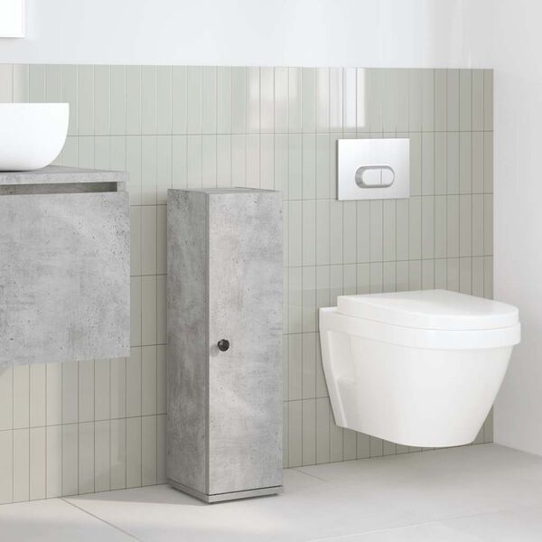 vidaXL vannas istabas skapis ar ruļļu turētāju 20,5x22x72 cm