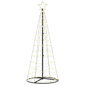 vidaXL LED Ziemassvētku koks Silti balts 250 cm Dzelzs