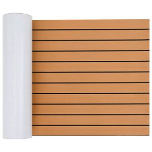 vidaXL Laivu sega Svītrains raksts Brūna un melna 240 x 60 cm EVA