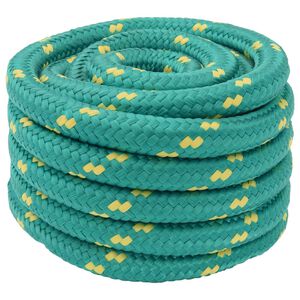 vidaXL Laivu virvju 3 mm 5 m Zaļa PP