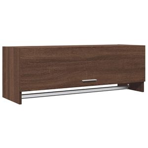 vidaXL skapis, brūna ozolkoka krāsa, 100x32,5x35 cm, inženierijas koks