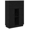vidaXL Galds Melns ozolkoks 71.5 x 31.5 x 106.5 cm Inženierijas koks