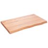 vidaXL vannasistabas letes virsma 100x60x(2-6)cm apstrādāts masīvkoks