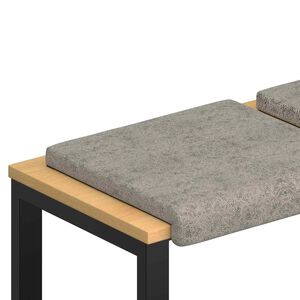 vidaXL Solspilvens 2 gab. Mākslīgais zam&scaron;s Gai&scaron;i pelēka Dziļums 35 cm