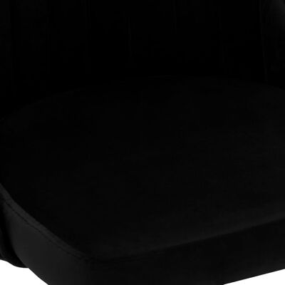 vidaXL virtuves krēsli, 2 gab., melns samts