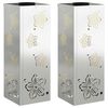 vidaXL Saules LED ceļa gaisma 2 gab. Silti balts 18 x 18 x 50 cm