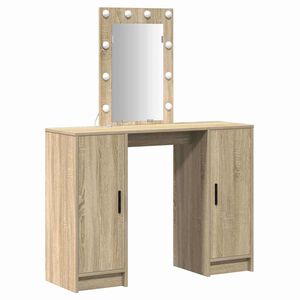 vidaXL Dressing galds Brūna 102 x 33 x 135 cm Inženierijas koks