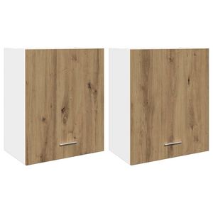 vidaXL Pakaramie skapji "Lyon" 2 gab Artisan Oak 50x31x60 cm