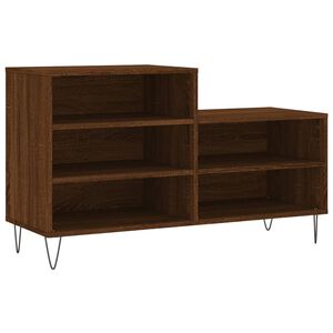 vidaXL apavu plaukts, brūna ozolkoka, 102x36x60 cm, inženierijas koks