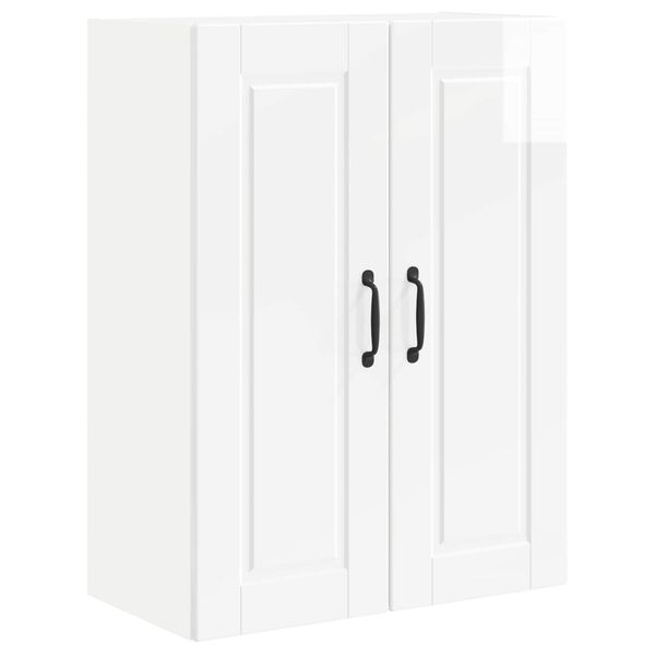 vidaXL Virtuves Skapis Augsta spīduma baltā krāsa 60 x 31 x 80 cm