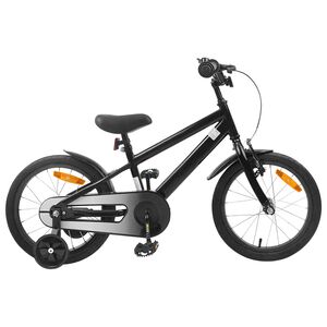 vidaXL Bērnu Velosipēds 16 Collas no 4-6 gadiem Melns