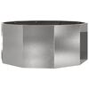 vidaXL Puķu kaste Sudraba 120 x 120 x 50 cm Nerūsējo&scaron;s tērauds