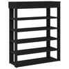 vidaXL apavu plaukts melns 80x30x98 cm inženierijas koks
