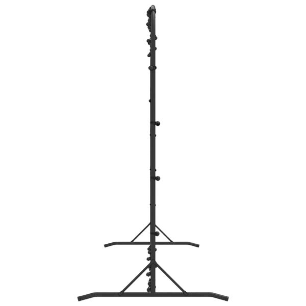 vidaXL futbola atsitienu tīkls, melns, 366x90x183 cm, HDPE