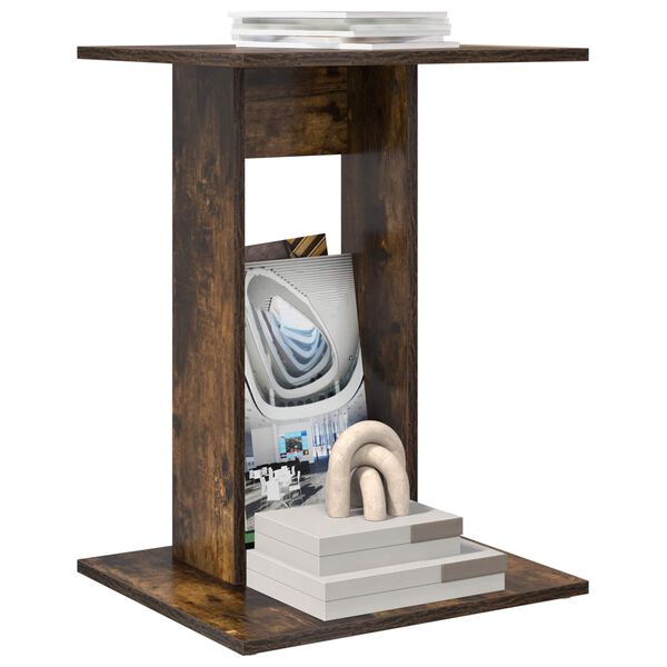 vidaXL Sānu galds Dūmaka ozols 45 x 40 x 62,5 cm Inženierijas koks