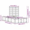 vidaXL Gultas rāmis Vaks brūns 90 x 200 cm Ciets priedes koks