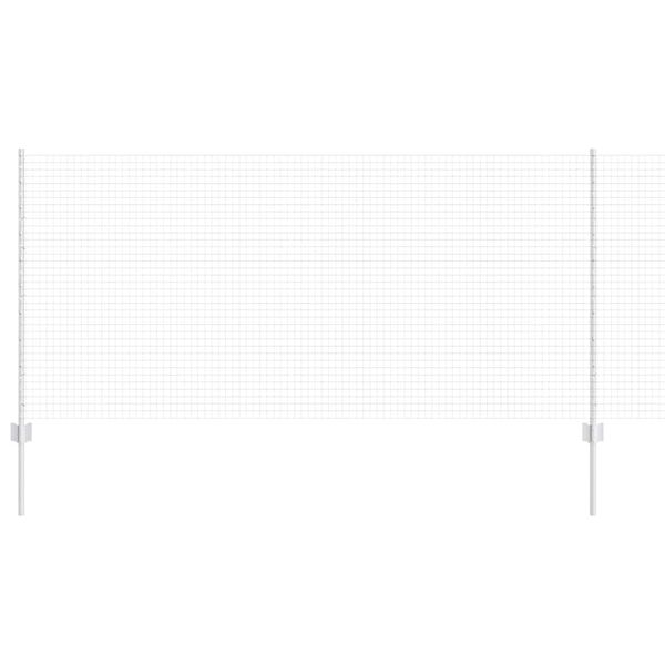 vidaXL Žogs ar stabu Sudraba 1 x 50 m Tērauds