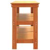 vidaXL Darbagalds Vaks brūns 181.5 x 50 x 80 cm Ciets priedes koks