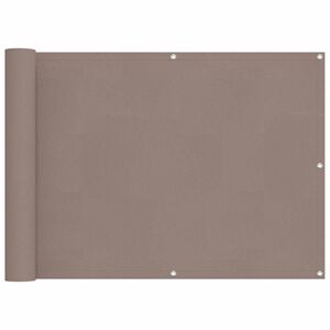 vidaXL Balkona ekrāns 75 x 200 cm PU pārklāts Oksfords alu Taisnstūra