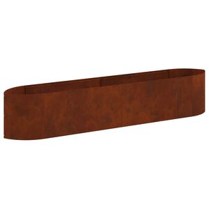 vidaXL Paaugstināta dārza gulta Novecināts tērauds 220 x 40 x 40 cm
