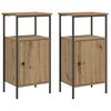 vidaXL naktsskapī&scaron;i 2 gab Artisan Oak 41x31x80 cm Engineered Wood