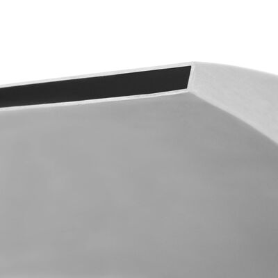 vidaXL baseina strūklaka, 50x30x53 cm, nerūsējošs tērauds, sudraba