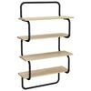 vidaXL 4-novietu siena plaukts Sonomas ozols 40 x 24,5 x 104 cm